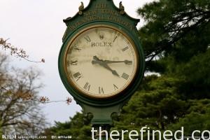 rolex-clock-in-park