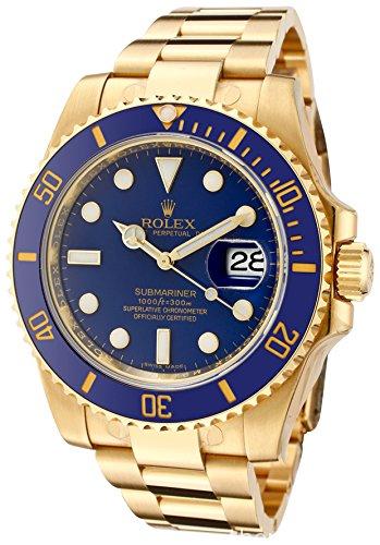The Rolex Watch Gold and Blue Submariner