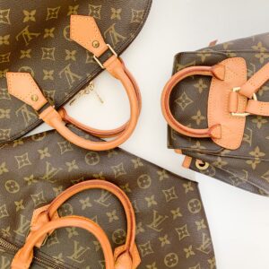 Brown Louis Vuitton Monogram Leather Handbag