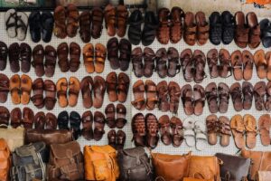 pairs of assorted sandals